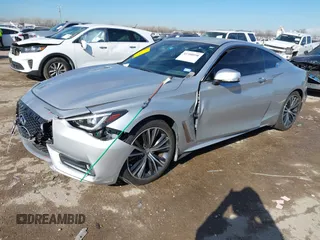 2018 Infiniti Q60 Luxe with VIN JN1CV7EK0JM200522, listed as a IAAI auction lot 41308958 with 28,015 mi miles and . Bid and sale history available at carsss.com. Image 17.