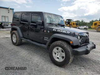 2017 Jeep Wrangler Unlimited Sport with VIN 1C4BJWDG3HL738241, listed as a Copart auction lot 60310865 with 113,526 mi miles and Salvage title. Bid and sale history available at DreamBid. Image 4.