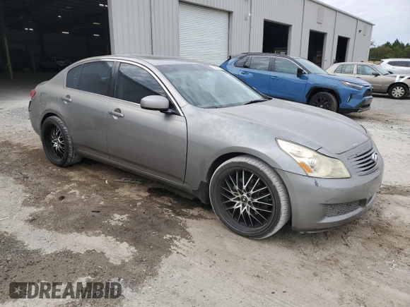 2007 Infiniti G35 Journey with VIN JNKBV61E67M725255, listed as a Copart auction lot 76251064 with 214,985 mi miles and Salvage Title. Bid and sale history available at DreamBid. Image 4.