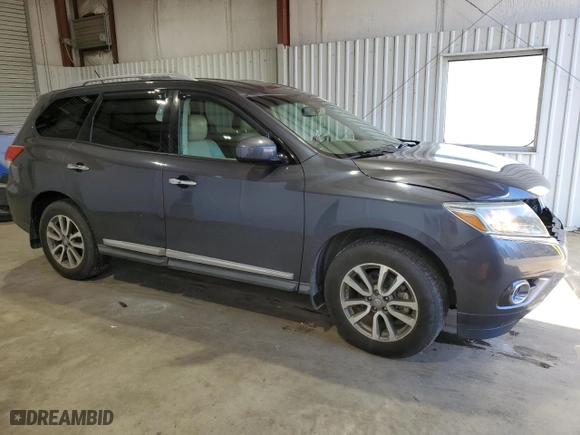 2013 Nissan Pathfinder SV with VIN 5N1AR2MN1DC651231, listed as a Copart auction lot 41500215 with 128,709 mi miles and Salvage Title. Bid and sale history available at carsss.com. Image 4.