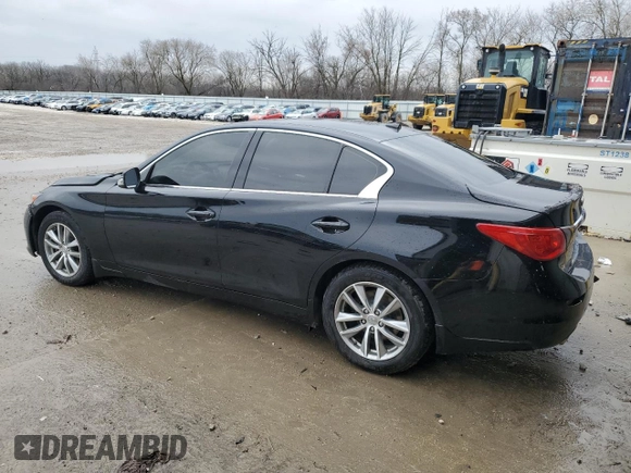 2014 Infiniti Q50 Premium with VIN JN1BV7AR5EM702785, listed as a Copart auction lot 53533525 with 98,054 mi miles and Salvage Title. Bid and sale history available at carsss.com. Image 2.