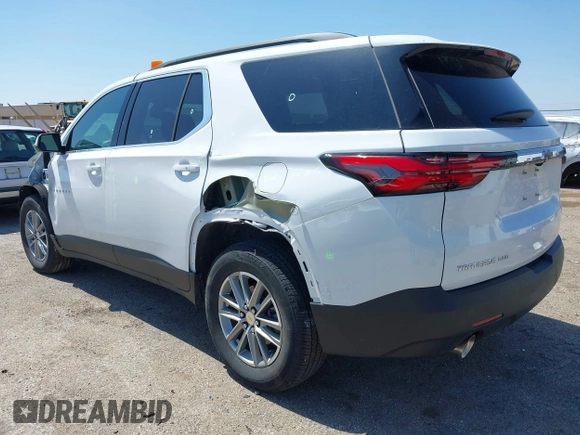 2023 Chevrolet Traverse LT Cloth with VIN 1GNEVGKWXPJ226057, listed as a IAAI auction lot 41940599 with 12,670 mi miles. Bid and sale history available at carsss.com. Image 3.