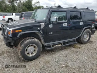 2003 Hummer H2 with VIN 5GRGN23U93H111760, listed as a Copart auction lot 79600154 with 154,552 mi miles and Salvage Title. Bid and sale history available at carsss.com. Image 1.