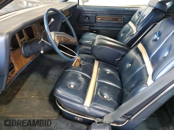 1976 Lincoln Continental with VIN 0000006Y89A895848, listed as a Copart auction lot 45959455 with 33,426 mi miles and Clean Title. Bid and sale history available at DreamBid. Image 7.