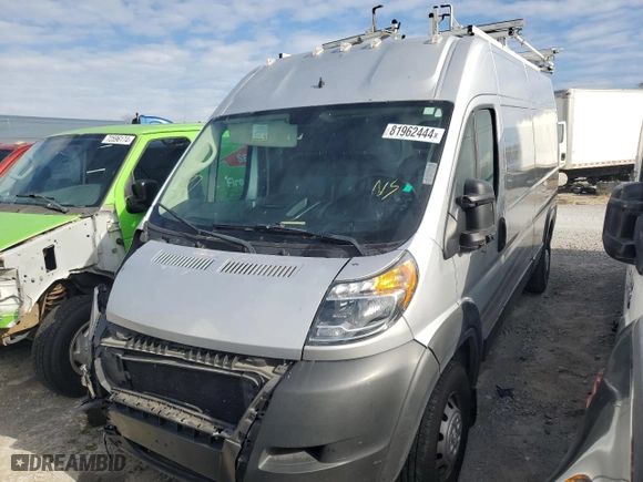 2021 Ram ProMaster Cargo Van with VIN 3C6LRVDG4ME506815, listed as a Copart auction lot 81962444 with 54,196 mi miles and Salvage Title. Bid and sale history available at carsss.com. Image 1.