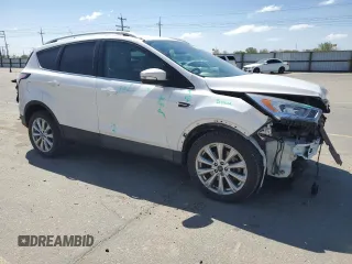 2017 Ford Escape Titanium with VIN 1FMCU9J90HUD28716, listed as a Copart auction lot 53694635 with 90,484 mi miles and Salvage Title. Bid and sale history available at carsss.com. Image 4.