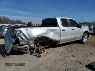 2019 Chevrolet Silverado 1500 Custom with VIN 1GCRYBEH9KZ222917, listed as a Copart auction lot 44369895 with 98,872 mi miles and Salvage Title. Bid and sale history available at DreamBid. Image 3.