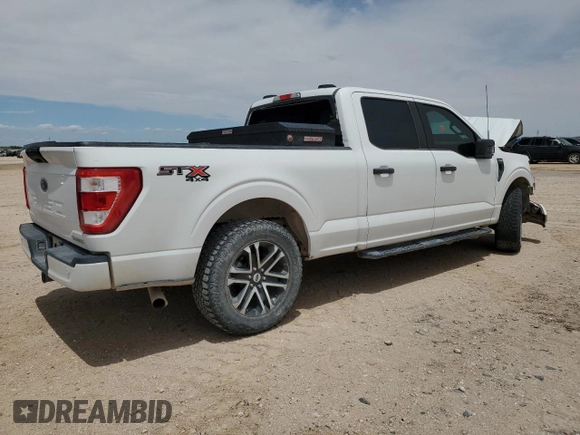 2022 Ford F-150 XL z VIN 1FTFW1E52NKD57923, wystawiony jako Copart lot #55446415 z przebiegiem 111 154 mil mil oraz Szkoda całkowita • Salvage title. Historia ofert i sprzedaży dostępna na DreamBid. Obrazek 3.