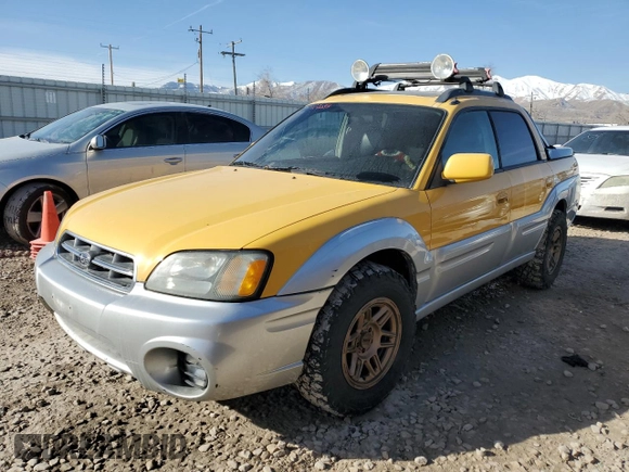 2003 Subaru Baja с VIN 4S4BT61CX36100051, выставлен на аукционе Copart как лот 47897185 с пробегом 168 869 миль миль и Списание • Salvage title. История ставок и продаж доступна на DreamBid. Изображение 1.
