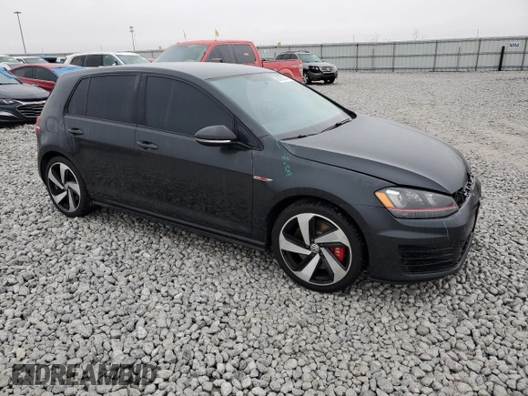 2017 Volkswagen Golf GTI Autobahn with VIN 3VW547AU5HM057806, listed as a Copart auction lot 80166574 with 36,772 mi miles and Clean Title. Bid and sale history available at carsss.com. Image 4.