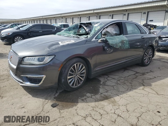 2017 Lincoln MKZ Select with VIN 3LN6L5CC1HR613093, listed as a Copart auction lot 45314395 with 65,053 mi miles and Non repairable. Bid and sale history available at DreamBid. Image 1.