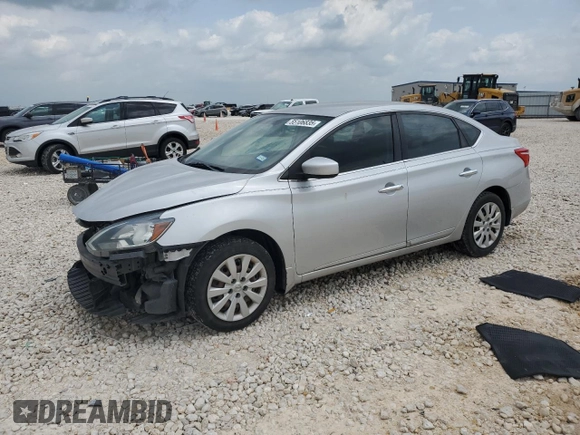 2017 Nissan Sentra S with VIN 3N1AB7AP4HY315617, listed as a Copart auction lot 55106835 with 87,561 mi miles and Salvage Title. Bid and sale history available at DreamBid. Image 1.