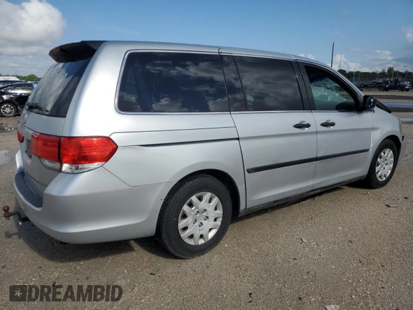 2010 Honda Odyssey LX with VIN 5FNRL3H28AB083511, listed as a Copart auction lot 55704745 with 81,218 mi miles and Salvage title. Bid and sale history available at DreamBid. Image 3.