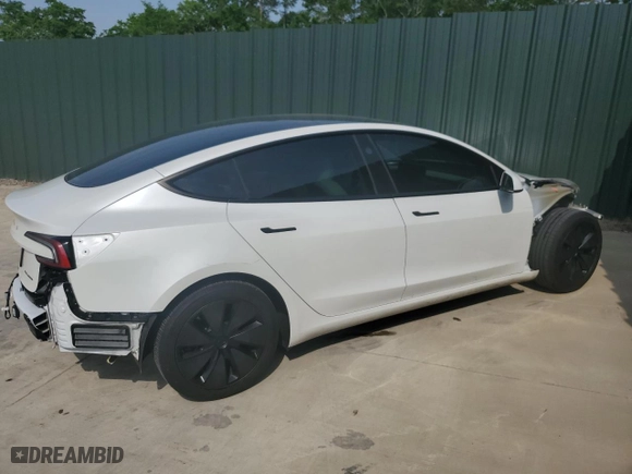 2024 Tesla Model 3 Long Range with VIN 5YJ3E1EB1RF755266, listed as a Copart auction lot 53126855 with 27,379 mi miles and Clean Title. Bid and sale history available at carsss.com. Image 3.