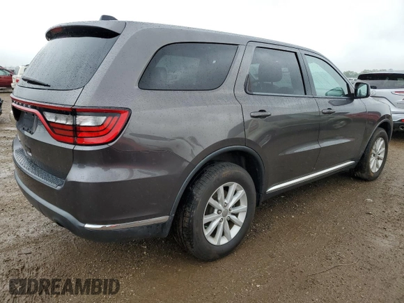 2014 Dodge Durango SXT with VIN 1C4RDJAG6EC550628, listed as a Copart auction lot 59740785 with 75,918 mi miles and Salvage title. Bid and sale history available at DreamBid. Image 3.