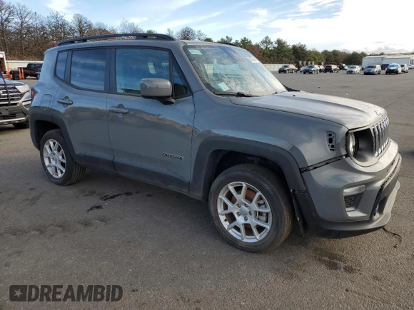 2021 Jeep Renegade Latitude with VIN ZACNJDBB6MPM76100, listed as a Copart auction lot 80125404 with 19,264 mi miles and Salvage title. Bid and sale history available at DreamBid. Image 4.