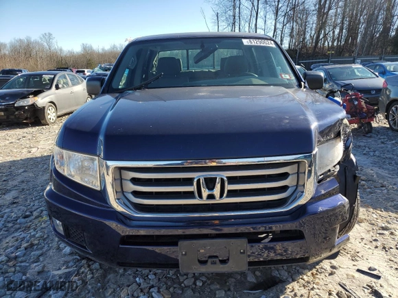 2013 Honda Ridgeline RT with VIN 5FPYK1F23DB013206, listed as a Copart auction lot 81290624 with 75,686 mi miles and Salvage Title. Bid and sale history available at carsss.com. Image 5.