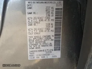 2024 Nissan Frontier SV with VIN 1N6ED1EJ6RN617126, listed as a Copart auction lot 48074805 with 13,882 mi miles and Salvage Title. Bid and sale history available at carsss.com. Image 12.