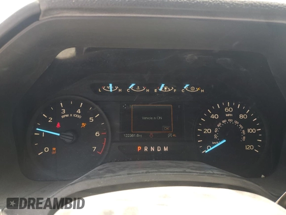 2018 Ford F-150 XL with VIN 1FTEW1EPXJKE71093, listed as a Copart auction lot 63812265 with 122,361 mi miles and Salvage title. Bid and sale history available at DreamBid. Image 9.