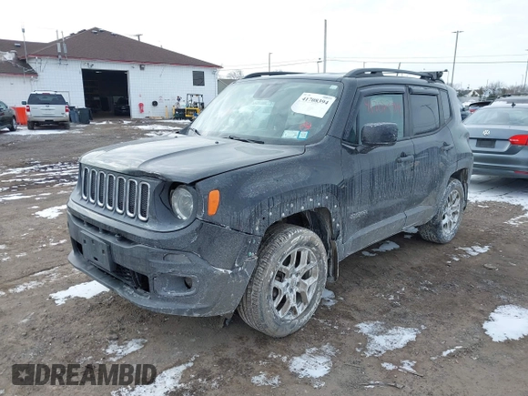 2016 Jeep Renegade Latitude with VIN ZACCJBBTXGPC51013, listed as a IAAI auction lot 41708394 with 150,512 mi miles. Bid and sale history available at carsss.com. Image 19.