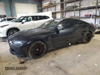 2023 BMW M4 Competition xDrive с VIN WBS43AZ06PCL59713, выставлен на аукционе Copart как лот 55339075 с пробегом 20 175 миль миль и Списание • Salvage title. История ставок и продаж доступна на DreamBid. Изображение 1.