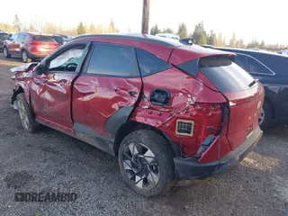 2025 Hyundai Kona SEL Convenience with VIN KM8HCCABXSU260201, listed as a IAAI auction lot 41733277 with Not Provided miles and . Bid and sale history available at carsss.com. Image 3.