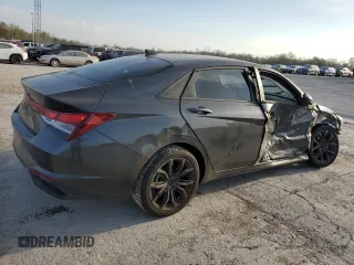 2021 Hyundai Elantra SEL with VIN 5NPLM4AGXMH025713, listed as a Copart auction lot 50679465 with 33,533 mi miles and Salvage Title. Bid and sale history available at carsss.com. Image 3.