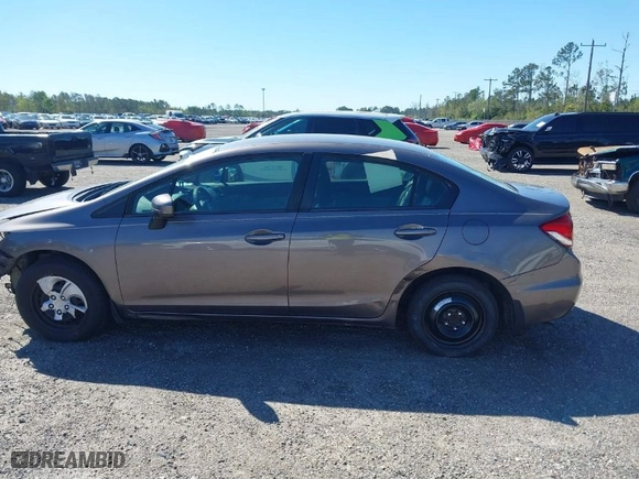 2015 Honda Civic Sedan LX with VIN 19XFB2F56FE008784, listed as a IAAI auction lot 41781528 with 176,718 mi miles. Bid and sale history available at carsss.com. Image 14.