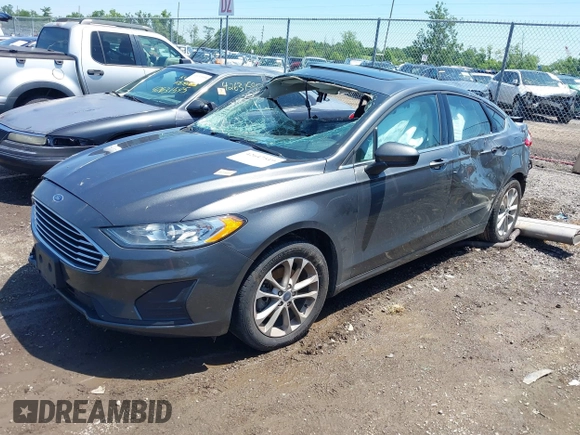 2020 Ford Fusion SE with VIN 3FA6P0HD6LR198106, listed as a IAAI auction lot 42647519 with 50,983 mi miles and . Bid and sale history available at DreamBid. Image 2.