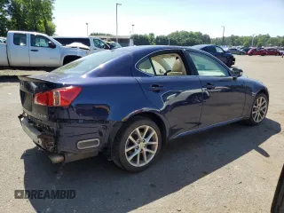 2011 Lexus IS 250 with VIN JTHCF5C20B5047491, listed as a Copart auction lot 61345255 with 118,407 mi miles and Salvage title. Bid and sale history available at DreamBid. Image 3.