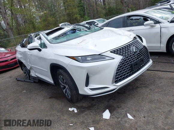 2021 Lexus RX with VIN 2T2HZMDA3MC282824, listed as a IAAI auction lot 42019255 with 1 mi miles. Bid and sale history available at carsss.com. Image 1.