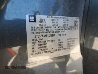 2015 GMC Canyon 2WD SLE with VIN 1GTG5BEAXF1206927, listed as a Copart auction lot 49538494 with 111,768 mi miles and Salvage Title. Bid and sale history available at carsss.com. Image 12.