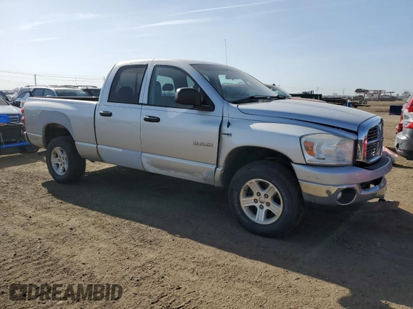 2008 Dodge 1500 ST with VIN 1D7HU18248J226766, listed as a Copart auction lot 52547185 with 172,532 mi miles and Salvage Title. Bid and sale history available at DreamBid. Image 4.
