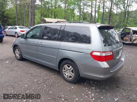 2005 Honda Odyssey EX-L with VIN 5FNRL38725B065555, listed as a IAAI auction lot 42198453 with 175,544 mi miles. Bid and sale history available at carsss.com. Image 3.