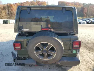 2023 Jeep Wrangler Sahara with VIN 1C4HJXEN2PW624757, listed as a Copart auction lot 78239614 with 46,254 mi miles and Salvage Title. Bid and sale history available at carsss.com. Image 6.