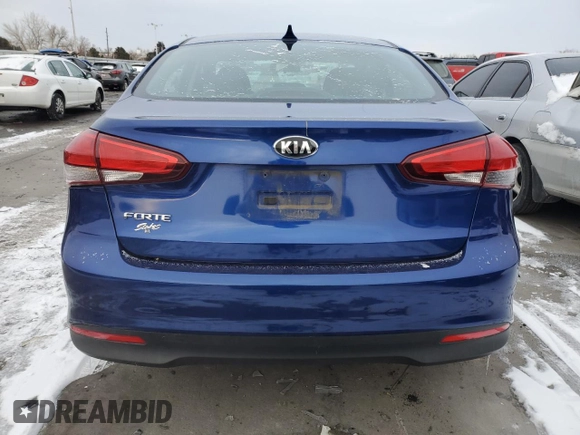 2017 Kia Forte LX with VIN 3KPFK4A79HE018703, listed as a Copart auction lot 45103725 with 79,485 mi miles and Salvage Title. Bid and sale history available at carsss.com. Image 6.