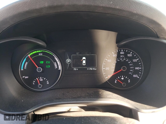 2018 Kia Optima Hybrid Premium with VIN KNAGT4LEXJ5023923, listed as a Copart auction lot 79003034 with 117,615 mi miles and Salvage Title. Bid and sale history available at carsss.com. Image 9.