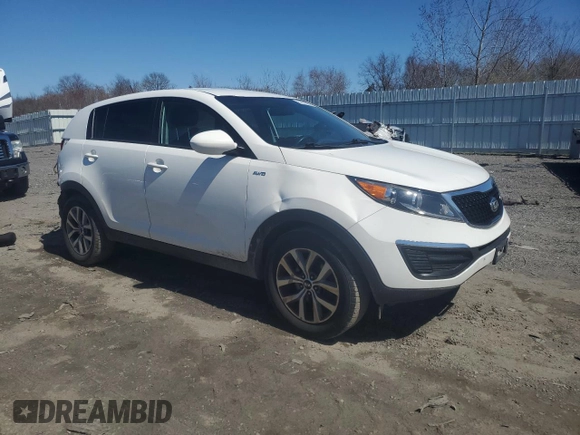 2016 Kia Sportage LX with VIN KNDPBCAC9G7870477, listed as a Copart auction lot 52110425 with 137,028 mi miles and Salvage Title. Bid and sale history available at carsss.com. Image 4.