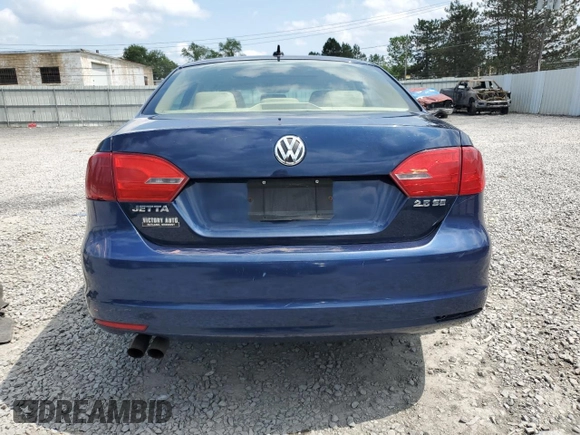 2012 Volkswagen Jetta SE with VIN 3VWDP7AJXCM392741, listed as a Copart auction lot 61436215 with 169,452 mi miles and Salvage title. Bid and sale history available at DreamBid. Image 6.