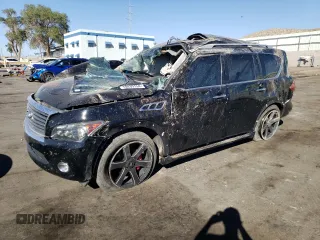 2014 Infiniti QX80 with VIN JN8AZ2NFXE9556066, listed as a Copart auction lot 70839154 with Not Provided miles and Salvage Title. Bid and sale history available at carsss.com. Image 1.