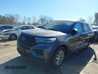 2020 Ford Explorer with VIN 1FMSK8BH9LGB12534, listed as a IAAI auction lot 41282799 with 114,909 mi miles. Bid and sale history available at carsss.com. Image 2.