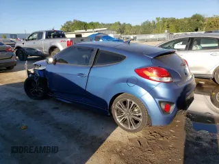 2016 Hyundai Veloster Turbo with VIN KMHTC6AE4GU256240, listed as a Copart auction lot 45146283 with 45,487 mi miles. Bid and sale history available at carsss.com. Image 2.