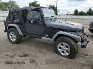 2005 Jeep Wrangler Unlimited with VIN 1J4FA44S75P358246, listed as a Copart auction lot 60958695 with 150,003 mi miles and Salvage title. Bid and sale history available at DreamBid. Image 4.