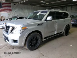 2017 Nissan Armada SV z VIN JN8AY2NC0H9508556, wystawiony jako Copart lot #59024045 z przebiegiem 88 608 mil mil oraz Czysty tytuł • Clean title. Historia ofert i sprzedaży dostępna na DreamBid. Obrazek 1.