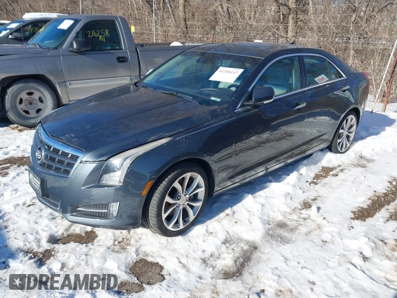 2013 Cadillac ATS Premium with VIN 1G6AL5SX5D0147541, listed as a IAAI auction lot 41258147 with 119,305 mi miles. Bid and sale history available at carsss.com. Image 2.
