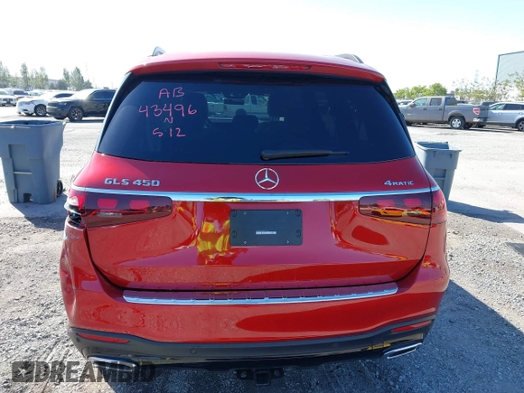 2025 Mercedes-Benz GLS 450 z VIN 4JGFF5KE5SB277759, wystawiony jako IAAI lot #42261982 z przebiegiem 7 113 mil mil oraz . Historia ofert i sprzedaży dostępna na DreamBid. Obrazek 16.