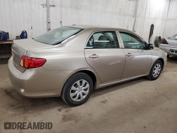2009 Toyota Corolla with VIN 1NXBU40E79Z044692, listed as a Copart auction lot 55594275 with 216,049 mi miles and Salvage Title. Bid and sale history available at carsss.com. Image 3.