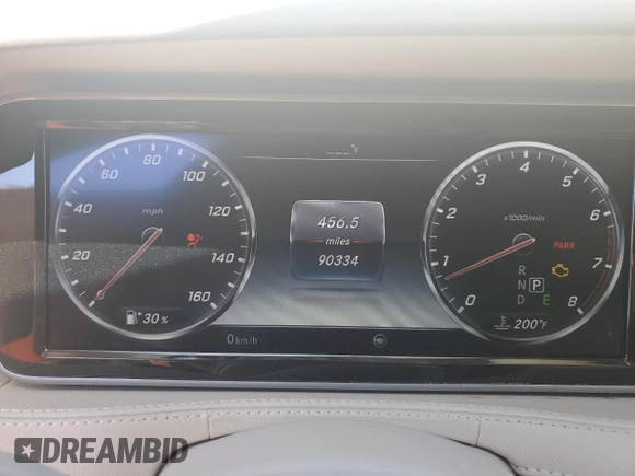 2017 Mercedes-Benz S 550 with VIN WDDUG8CB3HA310907, listed as a Copart auction lot 49771715 with 90,334 mi miles and Salvage Title. Bid and sale history available at DreamBid. Image 9.