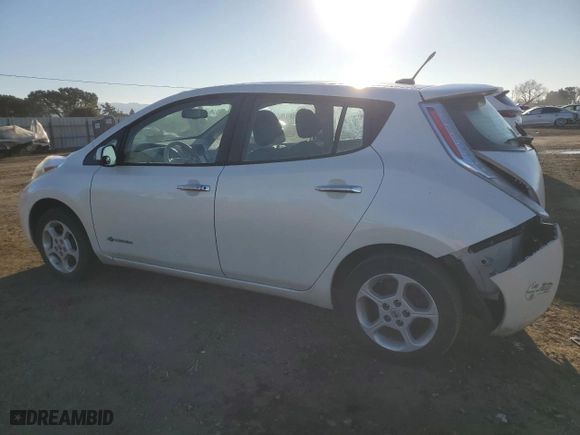 2013 Nissan LEAF S with VIN 1N4AZ0CPXDC402301, listed as a Copart auction lot 88741805 with NaN miles and Salvage Title. Bid and sale history available at carsss.com. Image 2.
