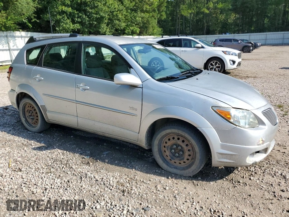 2005 Pontiac Vibe with VIN 5Y2SL63815Z402021, listed as a Copart auction lot 61993385 with 185,530 mi miles and Salvage title. Bid and sale history available at DreamBid. Image 4.